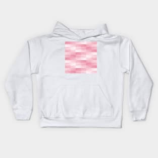 Messy pink arrows tiles background Kids Hoodie